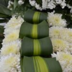 corona de flores con dobleces