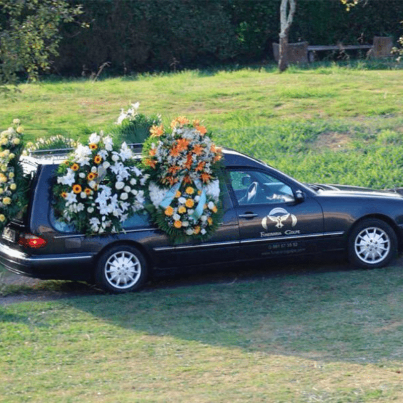 carroza con flores